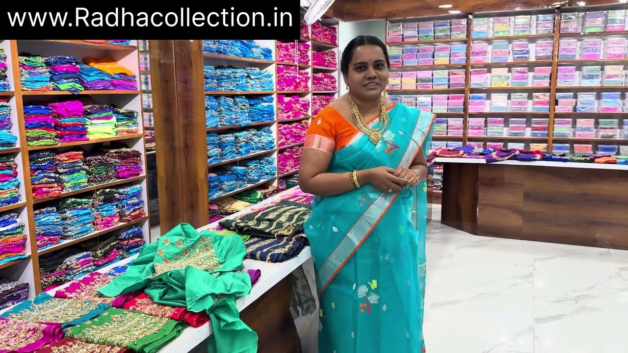 డిజైనర్ లుక్ లేటెస్ట్ మగ్గం వర్క్ కలెక్షన్ ✨ చివరి వరకు చూడండ