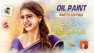 White background full oil paint photo editing in mobile screenshot 5