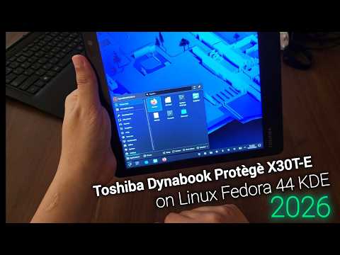 Ultra Slim 9.1mm Toshiba Dynabook Portége X30T-E + Linux Fedora 44