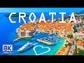CROATIA 8K Aerial 🇭🇷 | Dubrovnik Walls, Island Views & Coastal Beauty 🏝️