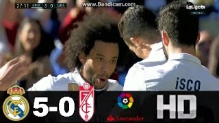 Resumen real madrid vs granada (5-0) & goles r...