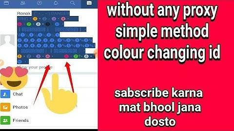 how to make colour changing emoji and stylish name facebook id