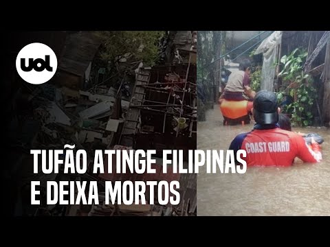 Vídeo: Há um tufão atingindo as Filipinas?