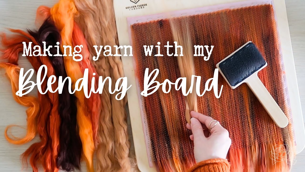 Making Yarn with my Blending Board · Spinning a two ply yarn from a rollag 