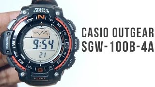 Casio Triple Sensor Outgear SGW-1000B-4A : Unboxing - YouTube