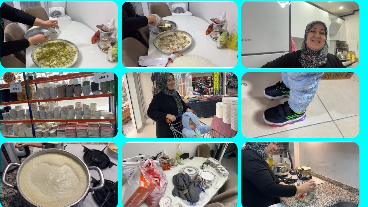 36 PARÇA YEMEK TABAĞI ALDIM❌ŞİŞMİŞ PEYNİRİ GERİVERDİM😡ASAFIMIN AYAKKABILARI🎉GÜLLAÇ YAPTM👍SÜT KAYNATM