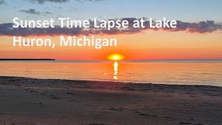 Sunset Time Lapse at Lake Huron | Michigan, USA | Summer 2021