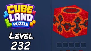 Cube Land Puzzle Level 232 Walkthrough