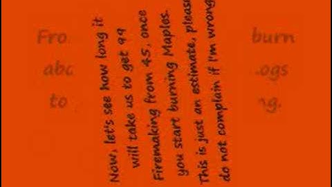 Guide To 99 Firemaking!