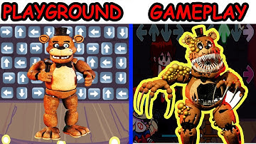 FNF Character Test | Gameplay VS Playground | Freddy Fazbear | I bet you didn
