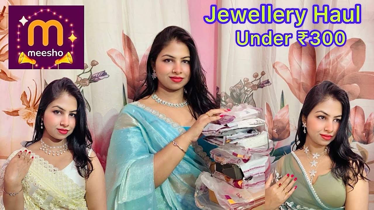 Meesho Haul | Meesho Jewellery Haul | Partywear Necklace set, Ring & Earrings 💕 | Anupam Singh 