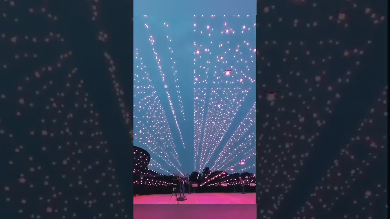 What the lunch of 1000 drones sound and look like 