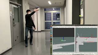 3D localization with a handheld device in indoor