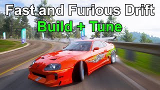 Forza Horizon 5 - Fast and Furious Toyota Supra Mk4 DRIFT BUILD   Tune! (Paul Walker Mk4 Supra)