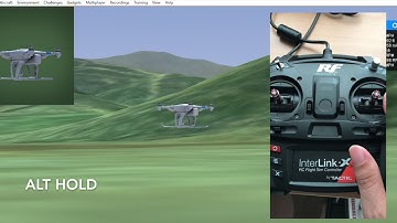 ArduPilot alt hold flight mode of quadcopter in RealFlight8 SITL