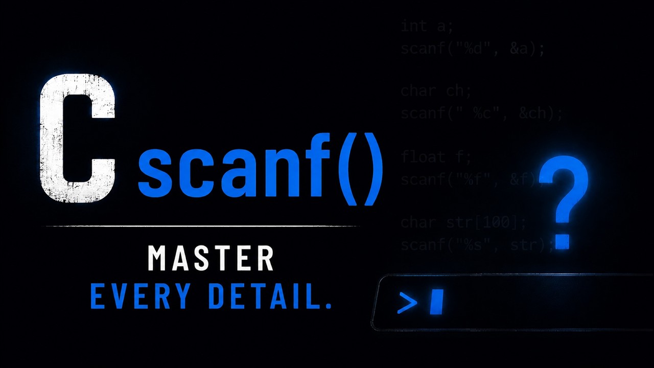 The Only Video You Need for scanf in C - YouTube