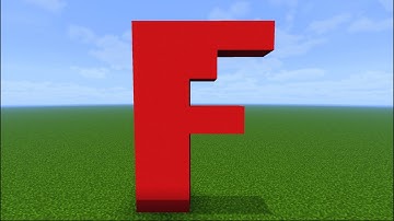 Minecraft Video: How To Make The Letter F Alphabet