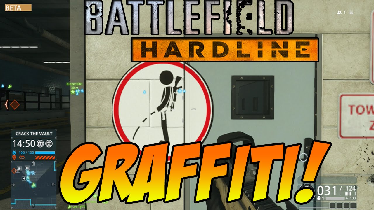 Battlefield Hardline Beta How to Spray Paint your Emblems! Graffiti