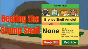 Beating the Stump Snail for the First Time in Bee Swarm Simulator