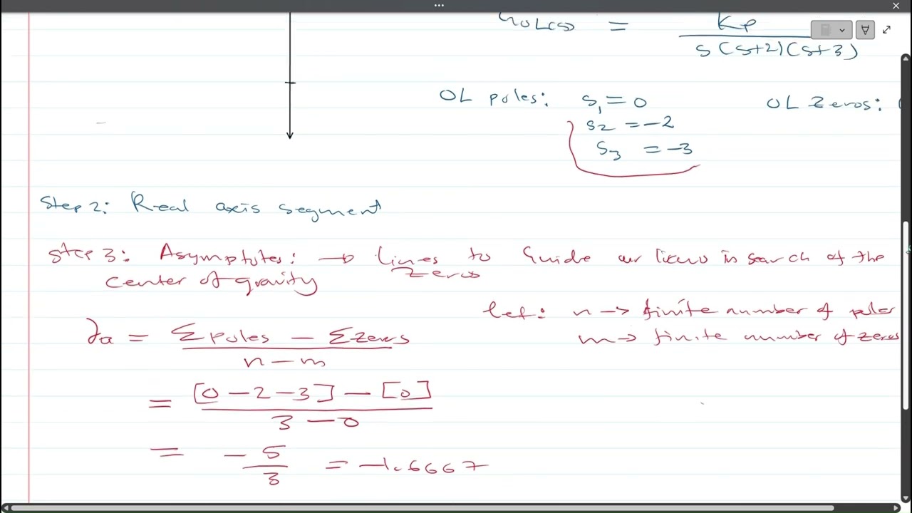 Root locus - System with Poles and No Zero terms: Part 1
