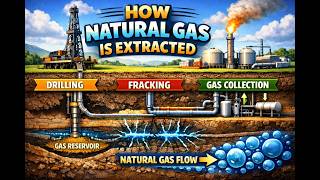 How natural gas extracted and processed. 