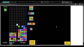 unedited scrabble tetris gameplay because i havent posted a actual video in 2 months