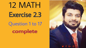 2nd year Maths.Exc# 2.3 complete