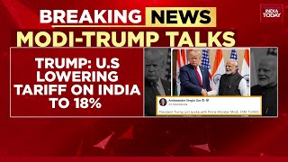 Donald Trump Announces Usindia Trade Deal Reciprocal Tariffs Slashed From 25 To 18  Indiaus