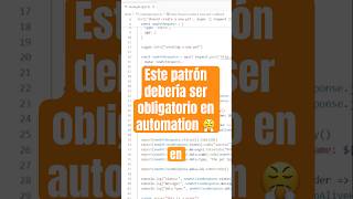 El patrón de diseño que convierte tu automation en NIVEL SENIOR 🚀
