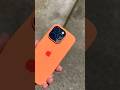 iPhone 16 Pro Black Titanium with Orange Silicone Case🖤🩶 #shorts #trending #iphone #apple #viral