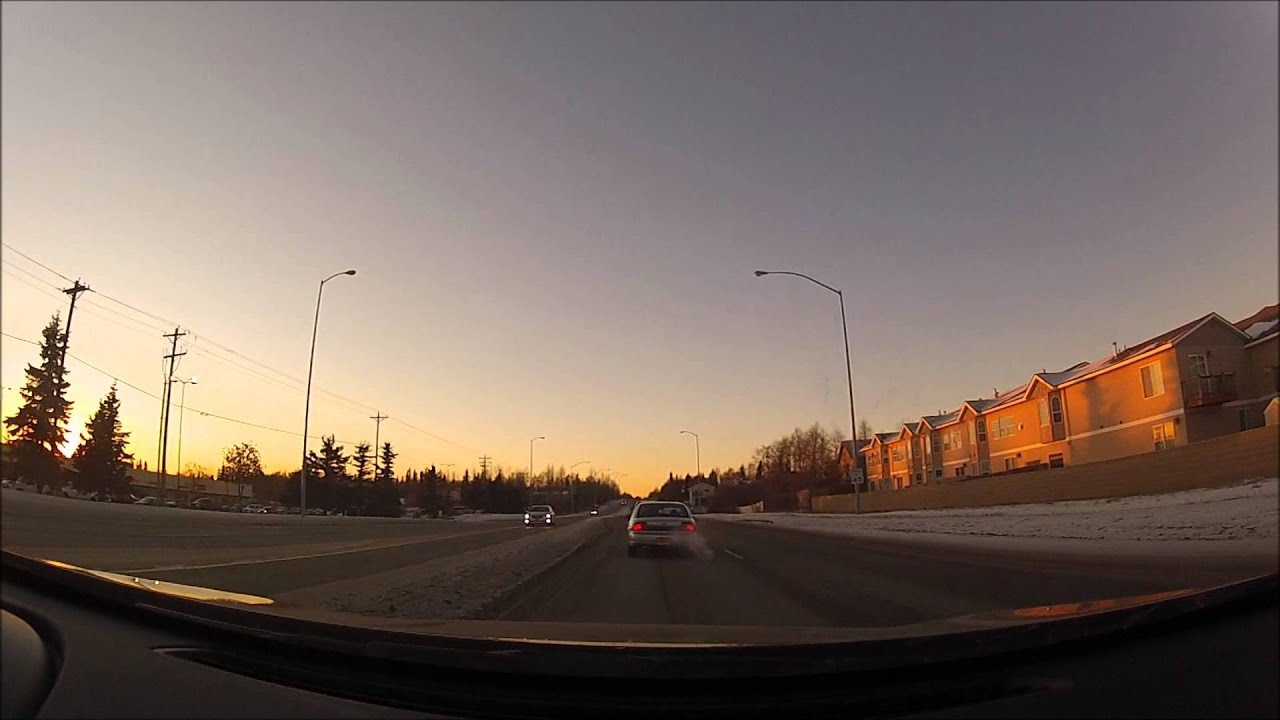 Dimond Road Drive At Sunset Anchorage Alaska 1080p YouTube