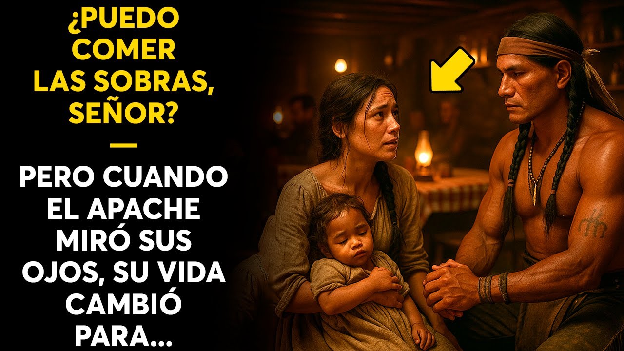 ¿PUEDO COMER LAS SOBRAS, SEÑOR — PERO CUANDO EL APACHE MIRÓ SUS OJOS, SU VIDA CAMBIÓ PARA...