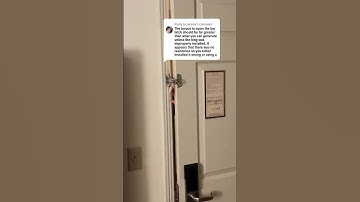 "Firefighter Swipe Tool in Action: Breaking Through Hotel Bar Latches #FirefighterTools #RescueTech"