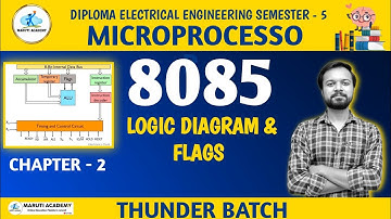 8085 logic diagram & Flags/ CH2 /MIMP GTU EXAM 💯/ #marutiacademy#gtu_exam  #8085microprocessor