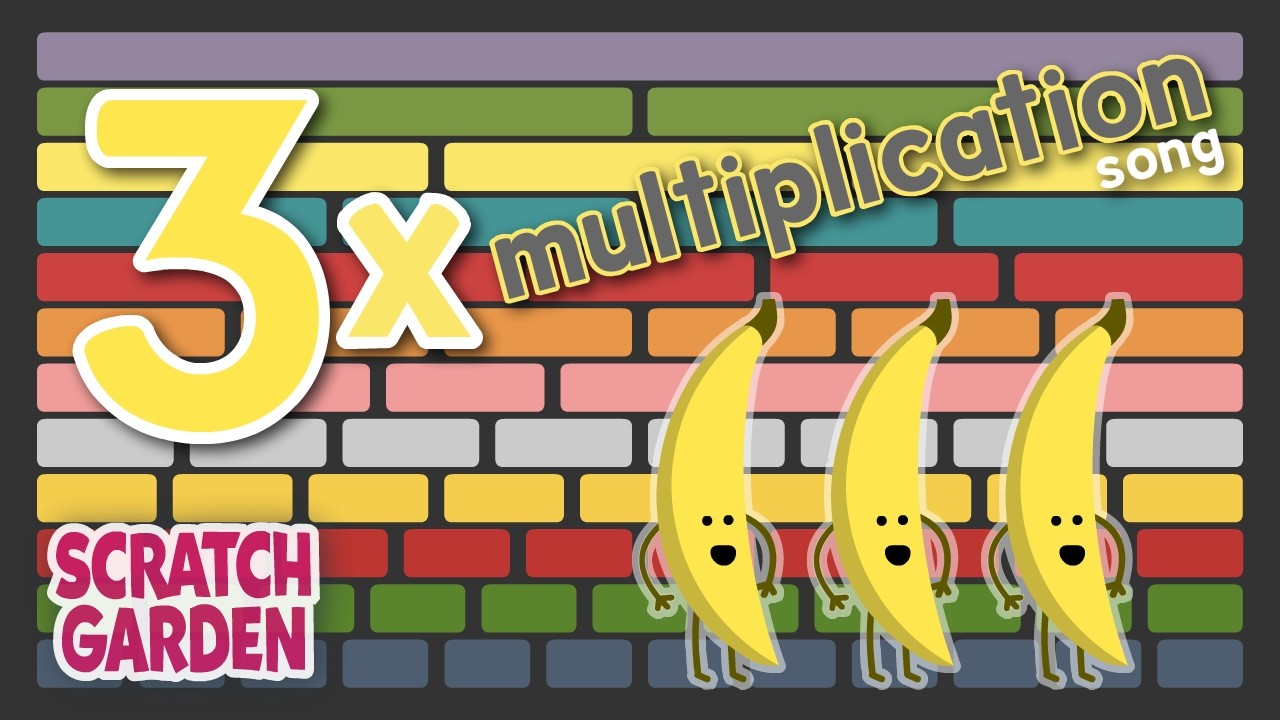 3s Multiplication Song | Sing the Three Times Table | Scratch Garden