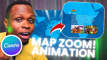 Hoe maak je een geanimeerde Zoom Map-animatie in Canva met SFX (SUPERGEMAKKELIJK)