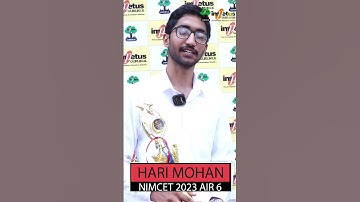Hari Mohan AIR 6 NIMCET - 2023 | Impetus Gurukul student NIMCET Result - 2023