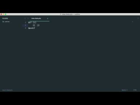 Making Sublime Awesome: Blade Syntax Highlighting (8/13)