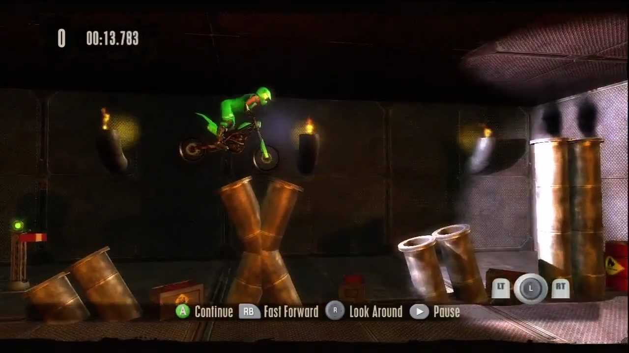 Trials HD Custom Track - Ninja Obstacles (Ninja Level 1): Platinum & 0 Faults!