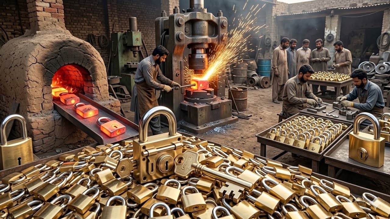 Amazing Process of Making Thousands of Padlocks | Incredible Lock ...