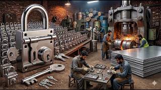 Amazing Recycling Process Old Drum Scrap To Manufacturing New Metal Locks &amp; Keys | Recycling Secret