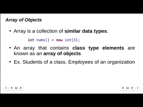Array of Objects