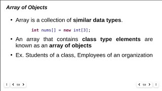 Array of Objects