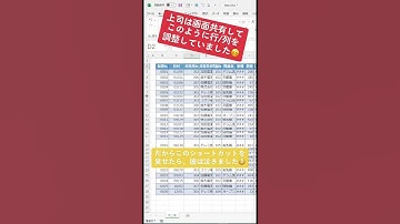 【エクセル便利技】3秒で行列幅を自動調整する方法【Excel エクセル】 #Shorts