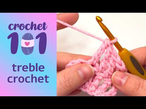 How to Treble Crochet: Step-by-Step Tutorial for Beginners | Lala Crochet Boutique | US Terms