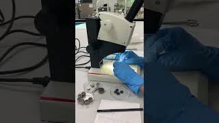 STEP 2: Mounting sample before viewing under scanning electron microscope (SEM).