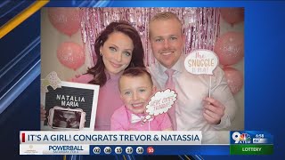 It's a girl! Anchors Trevor Thompson and Natassia Paloma announce they're expecting a little girl.