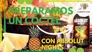 Delicious cocktail with ABSOLUT NIGHTS Smoky Pineapple 🍍 #viralvideo