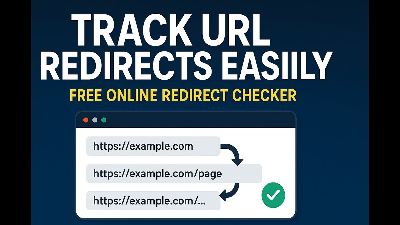 Track URL Redirects with this Online Redirect Checker for FREE