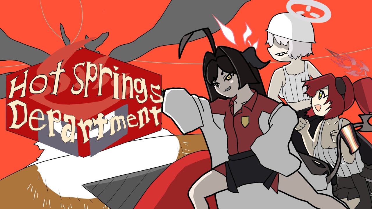 【手描きブルアカ】Urban Caravan × 温泉開発部【FAKE TYPE.】